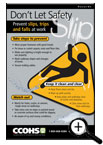 CCOHS: Preventing Falls from Slips and Trips Infographic